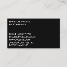 カスタマイズ制エレガント黒 名刺