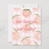 カスタマイズ前向き主フィードバックのクラス訪問 サンキューカード (正面)