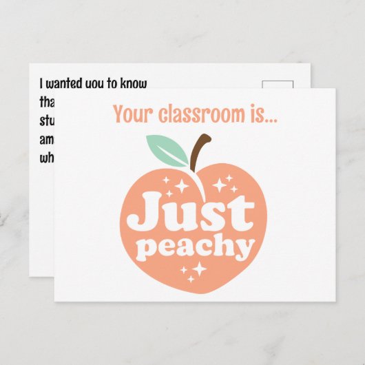 カスタマイズ前向き主フィードバックのクラス訪問 ポストカード (正面/裏面)