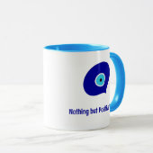 カスタマイズ前向きVibes, Blue Evil Tear Drop マグカップ (正面右)