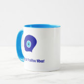 カスタマイズ前向きVibes, Blue Evil Tear Drop マグカップ (正面左)