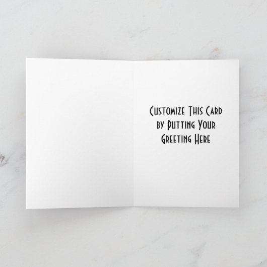 カスタマイズ北カリフォルニアのクリスマス- シーズンカード (内部)