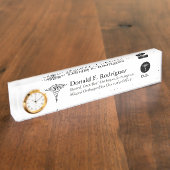 カスタマイズ医学の専門のユニーク デスクネームプレート (側面)