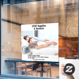 カスタマイズ医療用品店CPAP用品 ウィンドウサイン