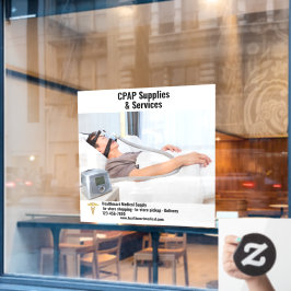カスタマイズ医療用品店CPAP用品 ウィンドウサイン