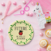 カスタマイズ卒業パーティ未来先生 ペーパープレート (パーティー)