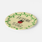 カスタマイズ卒業パーティ未来先生 ペーパープレート (アングル)