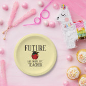 カスタマイズ卒業パーティ未来先生 ペーパープレート (パーティー)