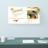 カスタマイズ卒業モダン 横断幕 (トレードショー)