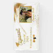 カスタマイズ卒業モダン 横断幕 (縦)