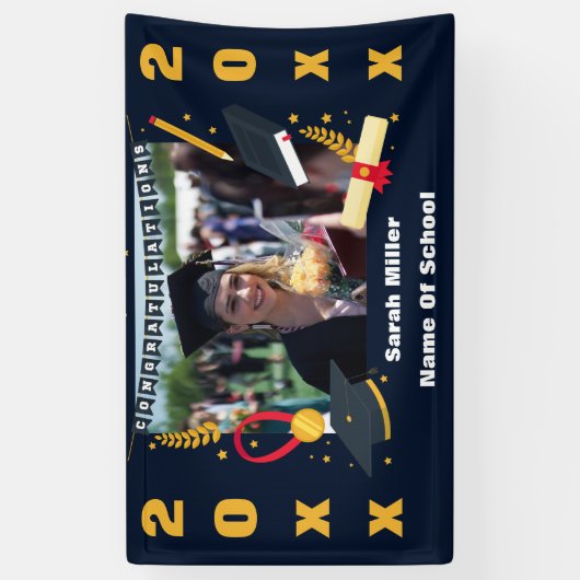 カスタマイズ卒業式2023 横断幕 (縦)