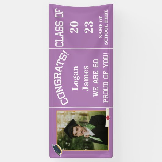 カスタマイズ卒業式2025 横断幕 (縦)