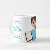 カスタマイズ博士(お名前) & (Trust me A Dr.) コーヒーマグカップ (正面左)