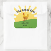 カスタマイズ卵箱ラベルなし範囲 スクエアシール (バッグ)