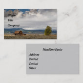 カスタマイズ古い家屋敷- 名刺 (正面/裏面)