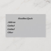 カスタマイズ古い家屋敷- 名刺 (裏面)