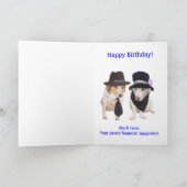 カスタマイズ可おもしろい能な男性の関係者 カード (内部)