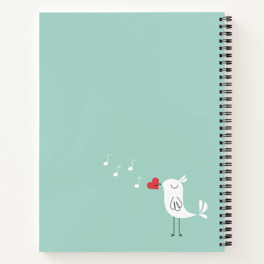 カスタマイズ可お気に入りの能な曲ジャーナル ノートブック (裏面)