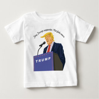 カスタマイズ可すごい能な競合社長のトランプ ベビーTシャツ