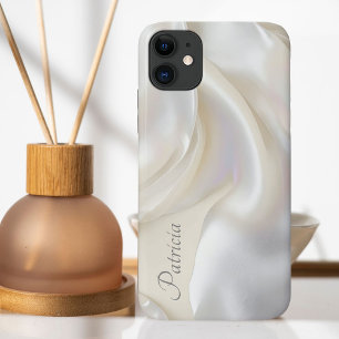 カスタマイズ可エレガント能な名前Mother of Pearl Texture iPhone 11 ケース