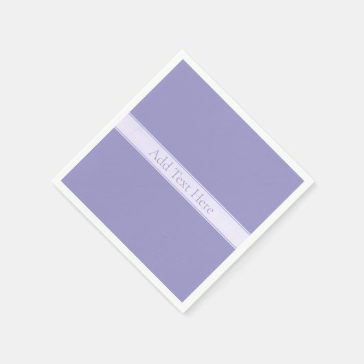 カスタマイズ可エレガント能な紫 スタンダードカクテルナプキン (角)