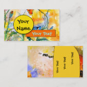 カスタマイズ可カラフル能なプロファイルカード# 1029ビジネス 名刺 (正面/裏面)