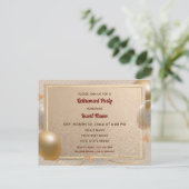 カスタマイズ可ファンシー能な退職パーティの招待状 ポストカード (スタンド正面)