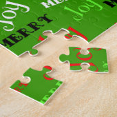 カスタマイズ可メリー能なクリスマス ジグソーパズル (側面)