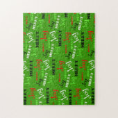 カスタマイズ可メリー能なクリスマス ジグソーパズル (縦)