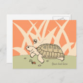 カスタマイズ可ロシアの能な亀製はがき ポストカード (正面/裏面)