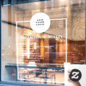 カスタマイズ可実在能な不動産ウィンドウのデカール ウィンドウサイン (カフェ窓)