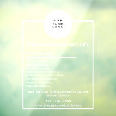 カスタマイズ可実在能な不動産ウィンドウのデカール ウィンドウサイン (シート3)