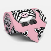 カスタマイズ可愛いゼブラパーティー ネクタイ (ロール)