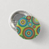 カスタマイズ可愛い同心円 缶バッジ (正面&裏面)