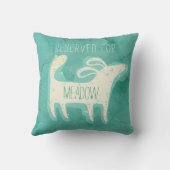 カスタマイズ可愛い水彩犬 クッション (裏面)