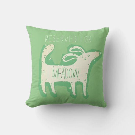 カスタマイズ可愛い犬モノプリント装飾用クッション クッション (正面)