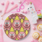 カスタマイズ可愛い豚 ペーパープレート (パーティー)