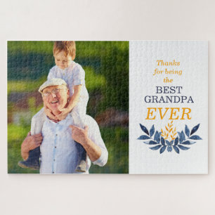 カスタマイズ可最高の能な写真Grandpa ジグソーパズル