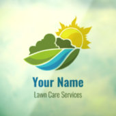 カスタマイズ可気に能な芝生の風景 ウィンドウサイン (シート3)