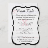 カスタマイズ可空白の能なギフトテンプレート 招待状 (正面)