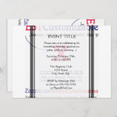 カスタマイズ可空白の能なギフトテンプレート 招待状 (正面/裏面)
