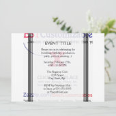 カスタマイズ可空白の能なギフトテンプレート 招待状 (スタンド正面)