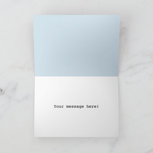 カスタマイズ可能おもしろいなクリスマスツリー シーズンカード (内部)