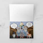 カスタマイズ可能おもしろいなバレンタイン猫 シーズンカード (内部)