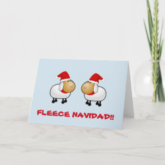 カスタマイズ可能おもしろいなSheepクリスマスカード シーズンカード