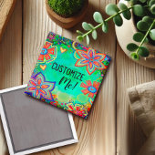 カスタマイズ可能かわいらしなフローラ検査トレンディーおもしろい マグネット