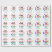 "カスタマイズ可能ここのあなたのロゴ" ラッピングペーパー (フラット)