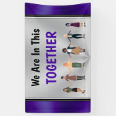 カスタマイズ可能このTogetherバナー 横断幕 (縦)