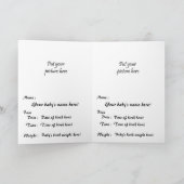 "カスタマイズ可能それはです双生児!!" (男の子)カード 招待状 (内部)