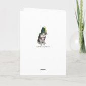 カスタマイズ可能でおもしろいなドイツ猫か子猫 カード (裏面)